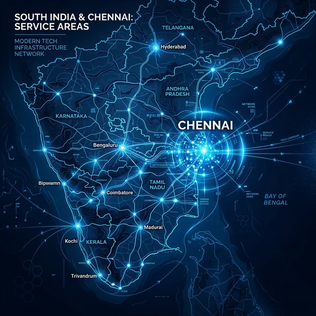 South India Service Map